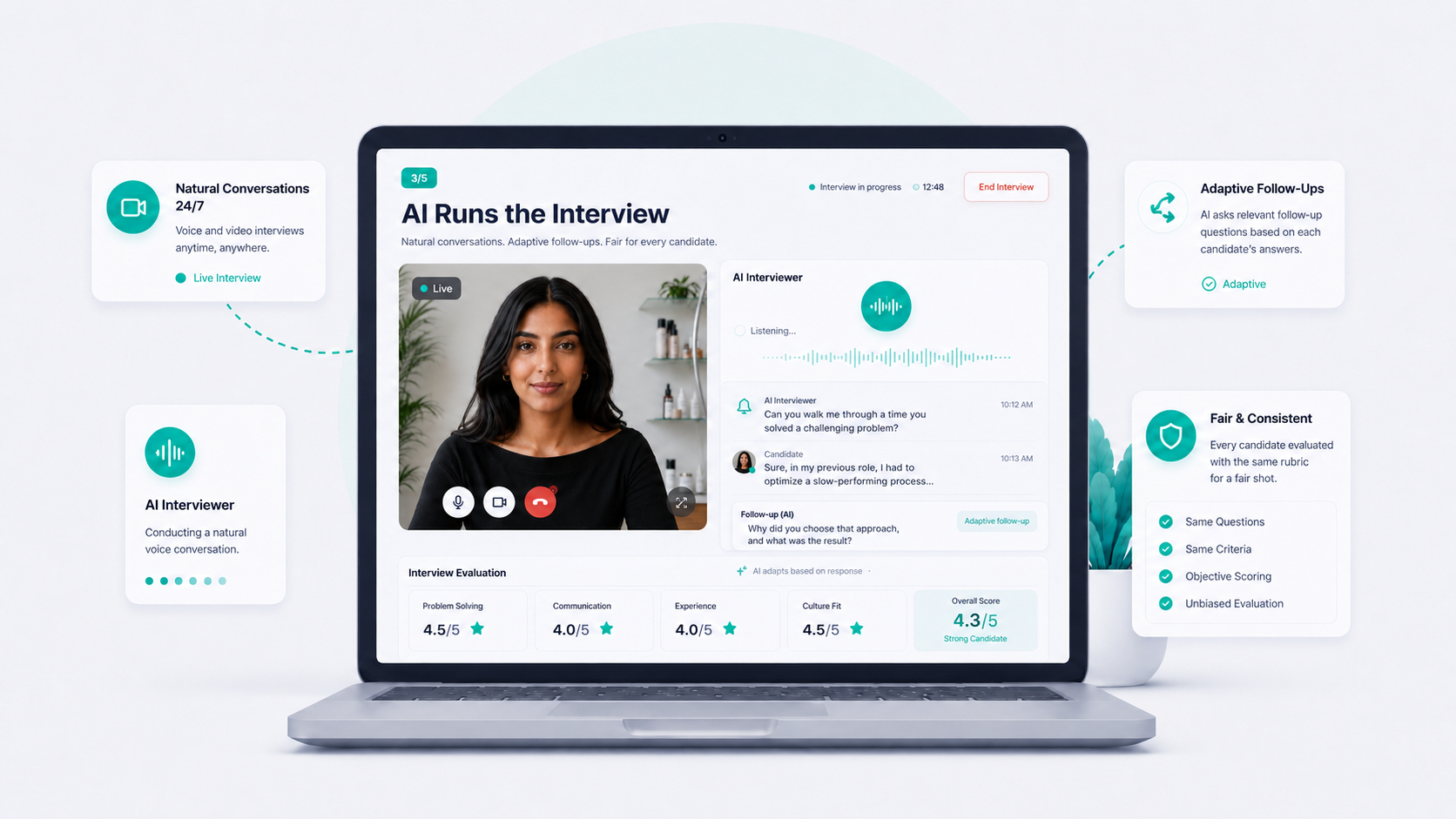 AI runs the interview